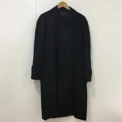 【バレストリーノ】カシミヤ100% ロング丈 チェスターコート 黒 94-5号