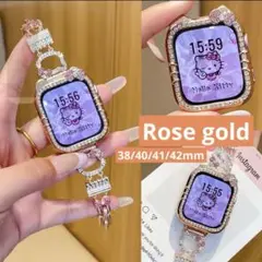 【24時間以内発送】Apple Watch バンド ハローキティ ゴールド