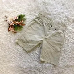 【リーバイス】 (W28L/L相当) ハーフパンツ 薄手 メンズ オフホワイト