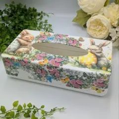 ティッシュケース ボックスティッシュケース パスクワーレの夢 うさぎ デコパー