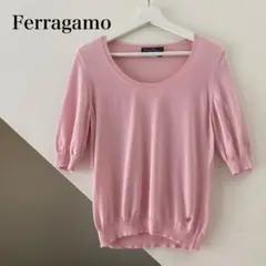 【Salvatore Ferragamo】上質 ワンポイントビジュー トップス