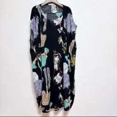 ツモリチサト＊カラフルワンピース＊メイク＊アクセサリー＊ドレス宝石＊ノースリーブ