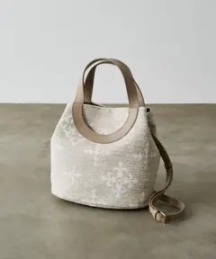 【美品】russet 弱撥水 ツイード2wayトートバッグ