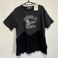 新品　ニコアンド　フレアヘムプリントTEE