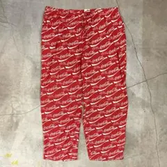 ビンテージ コーラ パジャマ 総柄 ワイドパンツ XL 企業