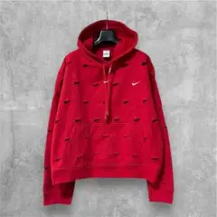 チェウォン着用nike jacquemusスウッシュパーカーxs　スウェット ジャックムス × ナイキ ル・スウッシュ パーカー ブラウン