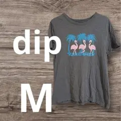 匿名配送✨dip フラミンゴプリント Tシャツ M グレー