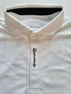 TaylorMade 幾何学模様ポロシャツ ホワイト