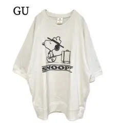 2532 美品 スウェットTシャツ(5分袖) Peanuts スヌーピー M