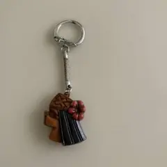 アイヌ キーホルダー 木製彫刻風 レトロ