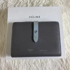 CELINE 折り財布 ストラップ ミディアム コンパクトウォレット