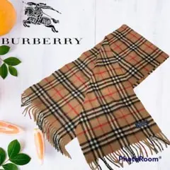 BURBERRY バーバリー カシミア100% ノバチェック マフラー