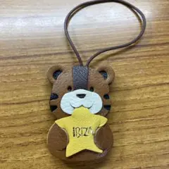 【新品・未使用・美品】革製品　バックチャーム　トラさん