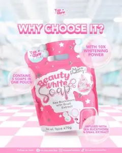 Beauty white soap 5pcs ang laman