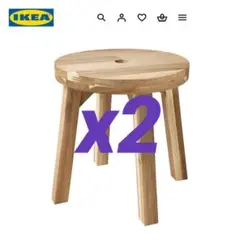IKEA イケア 廃盤品 スコグスタ ベンチ スツール アカシア材