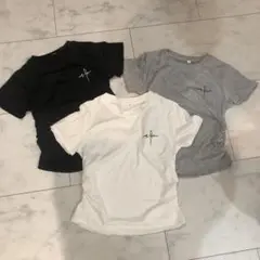 ロゴ入り半袖Tシャツ（黒・白・グレー）3枚セット