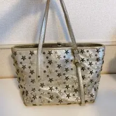 Jimmychoo ジミーチュウバッグ トートバッグ シルバー