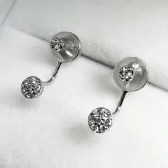 ヴァンドーム青山 2way ダイヤピアス K18WG