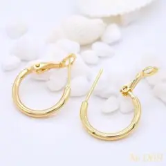 リングフープピアス 20mm ゴールド No.69