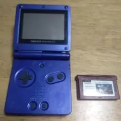 ゲームボーイアドバンスSP 青 カセット付き
