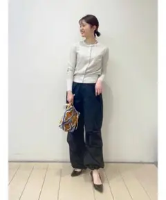 earthyパラシュートパンツ カーゴパンツ　ブラック