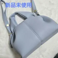 ライトブルー ショルダーバッグ 合成皮革
