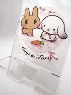 むぎとろごはん　グリッターアクリルスマホスタンド
