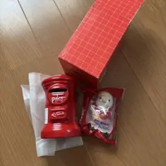 昭和レトロ　郵便ポスト　貯金箱 置物　レトロ　デザイン　郵便局　アフラック
