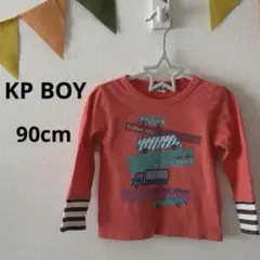 〈ベビー 90〉KP BOY 重ね着風 長袖トップス ニットプランナー