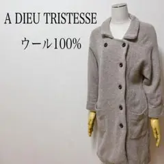 A DIEU TRISTESSE ウール系コート 可愛い フリー ブラウン系