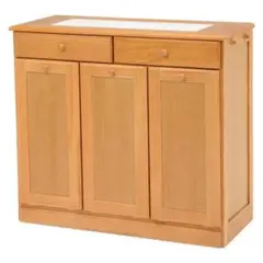 すっきり収納★ダストボックス 25L×3(ナチュラル)ゴミ箱見せない すっきり