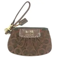 COACH コーチ ミニクラッチ(ポーチ) ブラウン