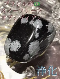 《SALE》ブラジル産【スノーフレーク】《浄化済》磨き原石/TBL[1013