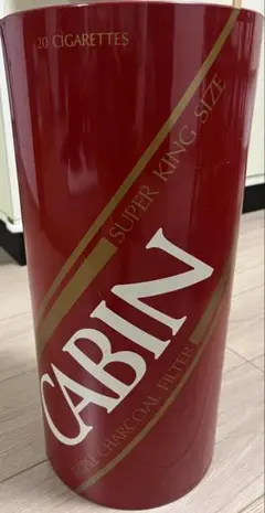 昭和レトロ　スチール缶　 CABIN キャビン　傘立て　ゴミ箱　ヴィンテージ