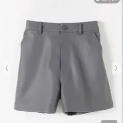 Honeys ハニーズ　グレー　チャコール　合皮　ショートパンツ