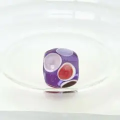 パープルドットの蜻蛉玉　No.16