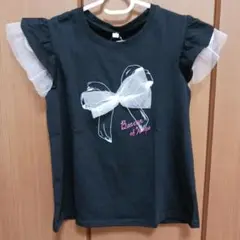 新品　女の子1:30黒Tシャツ2点セット 定価2486円