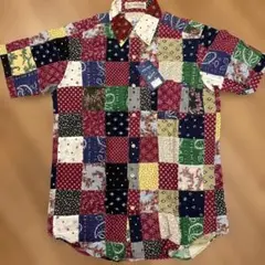 Reason リーズン　インド綿　パッチワーク　シャツ　未使用　タグ付　00's