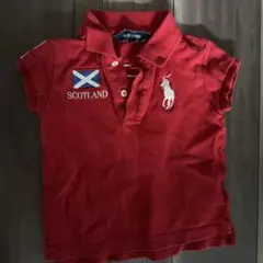 Ralph Lauren 赤 ポロシャツ 100cm スコットランド