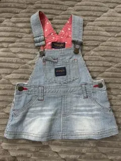 Wrangler サロペットワンピース 80cm ストライプ
