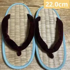 【大人気！】美品　ケンコーミサトッコ⭐︎わらぞうり⭐︎22.0センチ　子供用