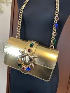PINKO レア　ゴールドビジューバッグ　青山店購入
