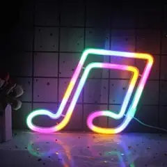音符 ネオンサイン ネオンライト LED 照明 ライト 寝室 装飾 USB