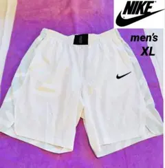ナイキ ハーフパンツ メンズ スポーツ 短パン ランニング 吸汗速乾 白　XL