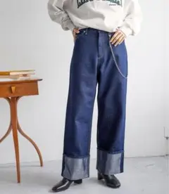 ローリーズファーム　オリカエシラメデニムパンツ　251628