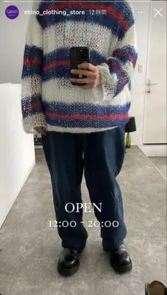 【SYUMAN.】 HANDMADE KID MOHAIR KNIT