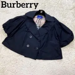 Burberry ノバチェック ポンチョ ジャケット ブラック 38