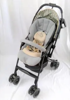 【良品】限定モデル コンビ メチャカルハンディオート4キャス ストライプ ブルー