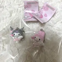 新品未使用　サンリオ　夢見るエンジェル　キーホルダー　マイメロディ&クロミ　匿名