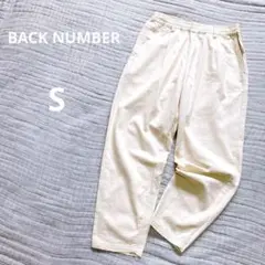 ライトオン バックナンバー ワイドテーパードパンツ コットンリネン ウエストゴム